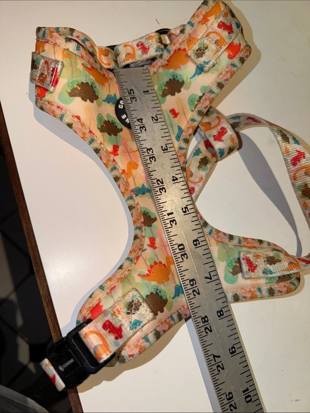 Coowone Dinosaur Dog Harness Adjustable Colorful Pet Harness Used Once